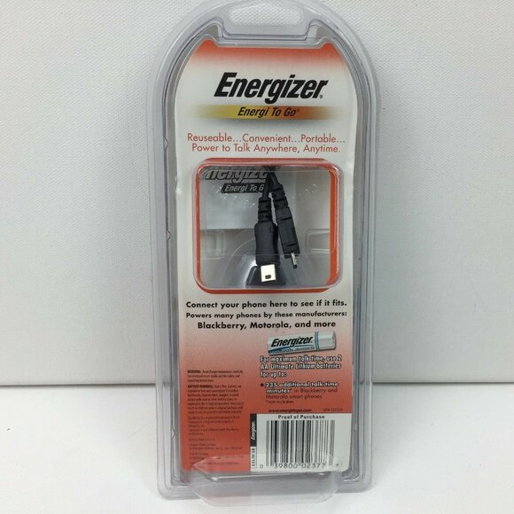 Energizer Energi To Go Portable Power Charger Mini & Micro USB For Cell Phones - Picture 5 of 8